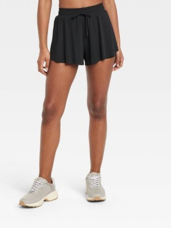JoyLab Pants - NWT Women's Mid-Rise Double Layer Run Shorts - JoyLab Black Size XS